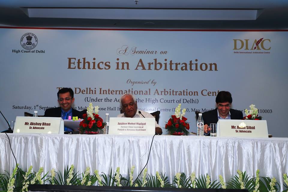 Seminar on Ethics in Arbitration, held by DIAC